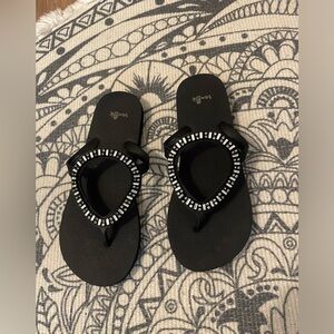 Sanuk flip flops. Worn once